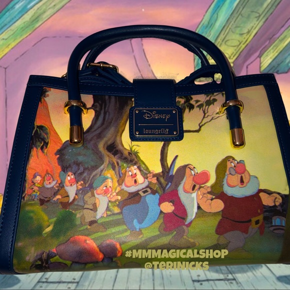 Loungefly Disney Snow White Scenes Crossbody Bag & Matching Zip Wallet - Picture 2 of 8